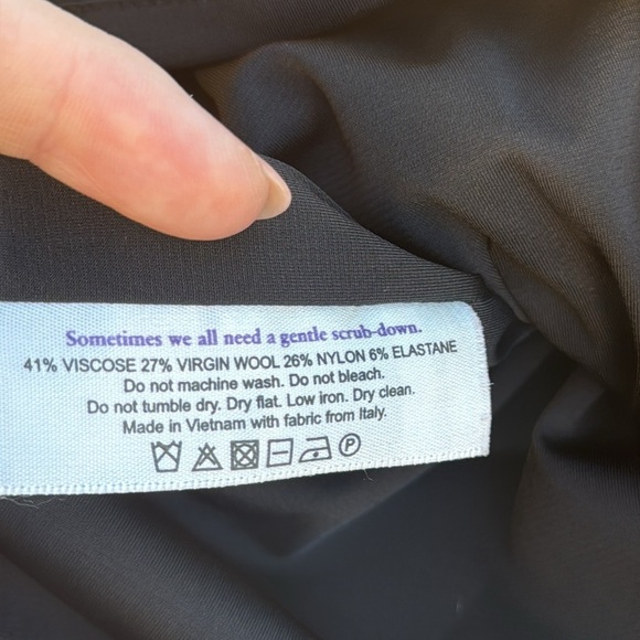 MM Lafleur The Pamela V-Neck Tuxedo Black Pencil Dress Women Size 8 - Picture 14 of 15